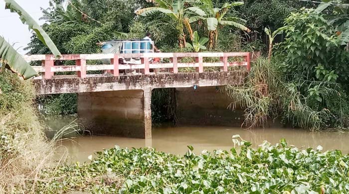 গোয়ালন্দে অপরিকল্পিত সেতু নির্মাণ করায় শাখা পদ্মা নদীর সর্বনাশ